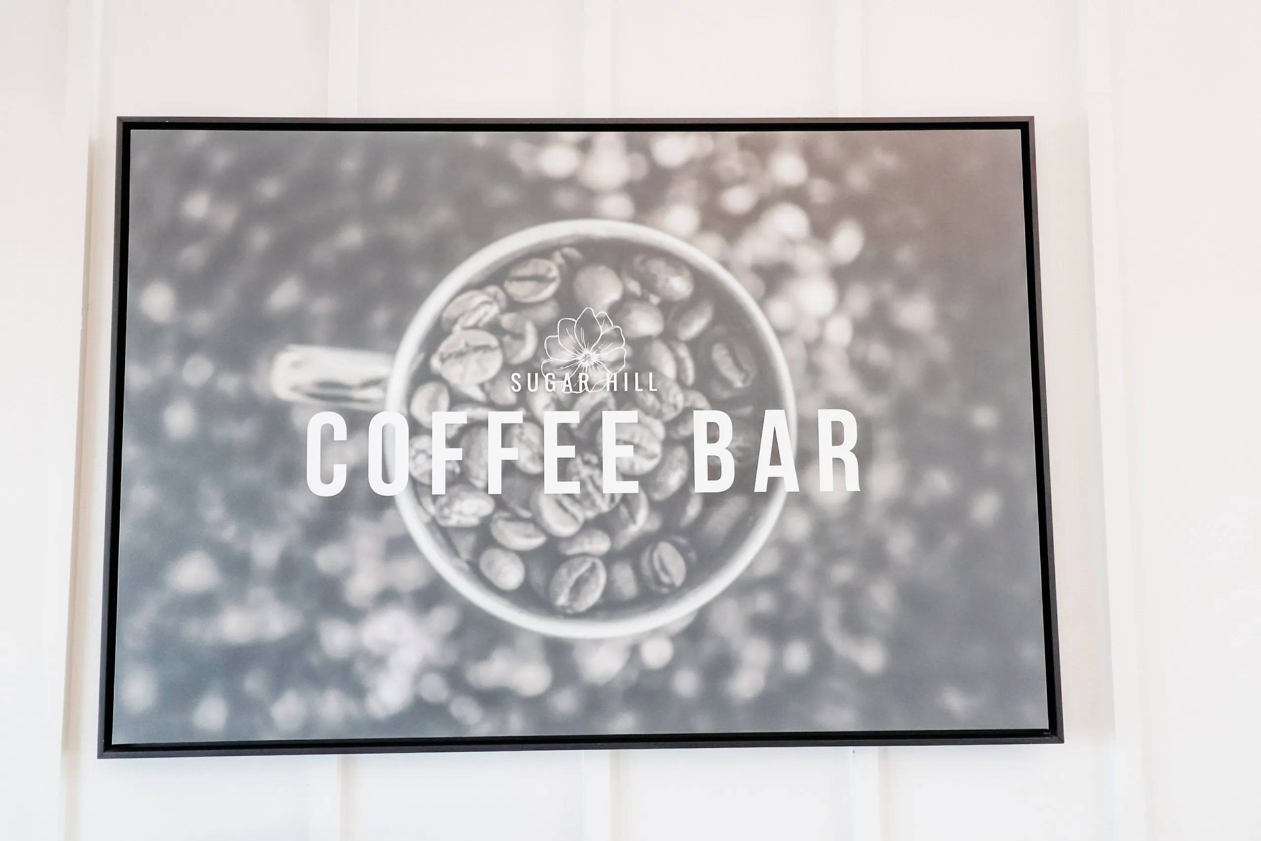 Coffee bar sign detail