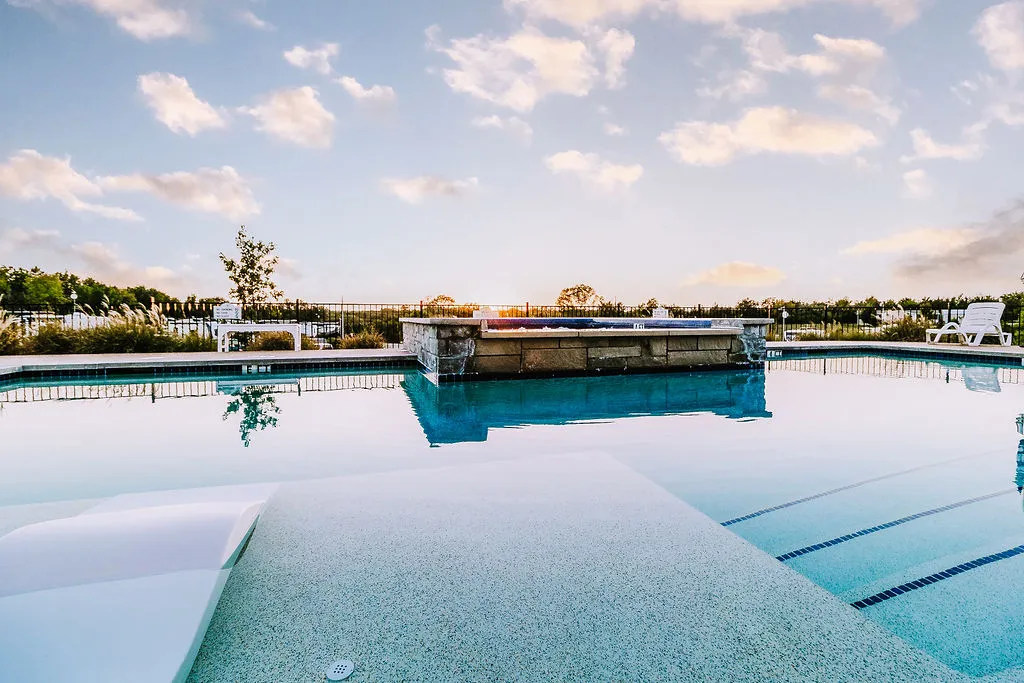 Pool and hot tub deck
