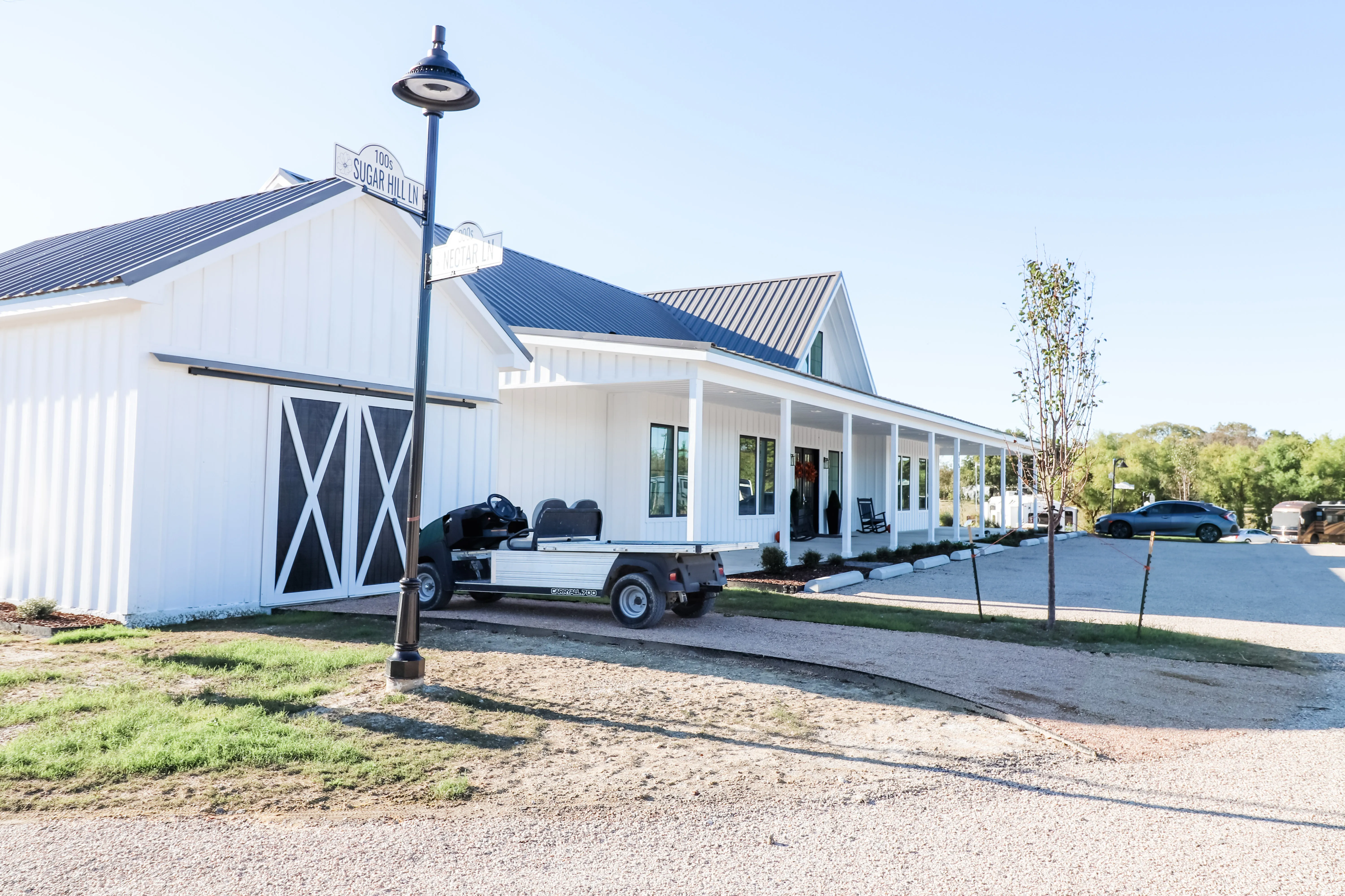 Farmhouse barn exterior
